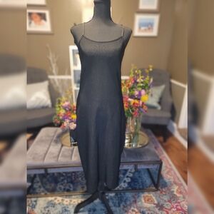 NWOT Black Ribbed Bodycon Dress Size L